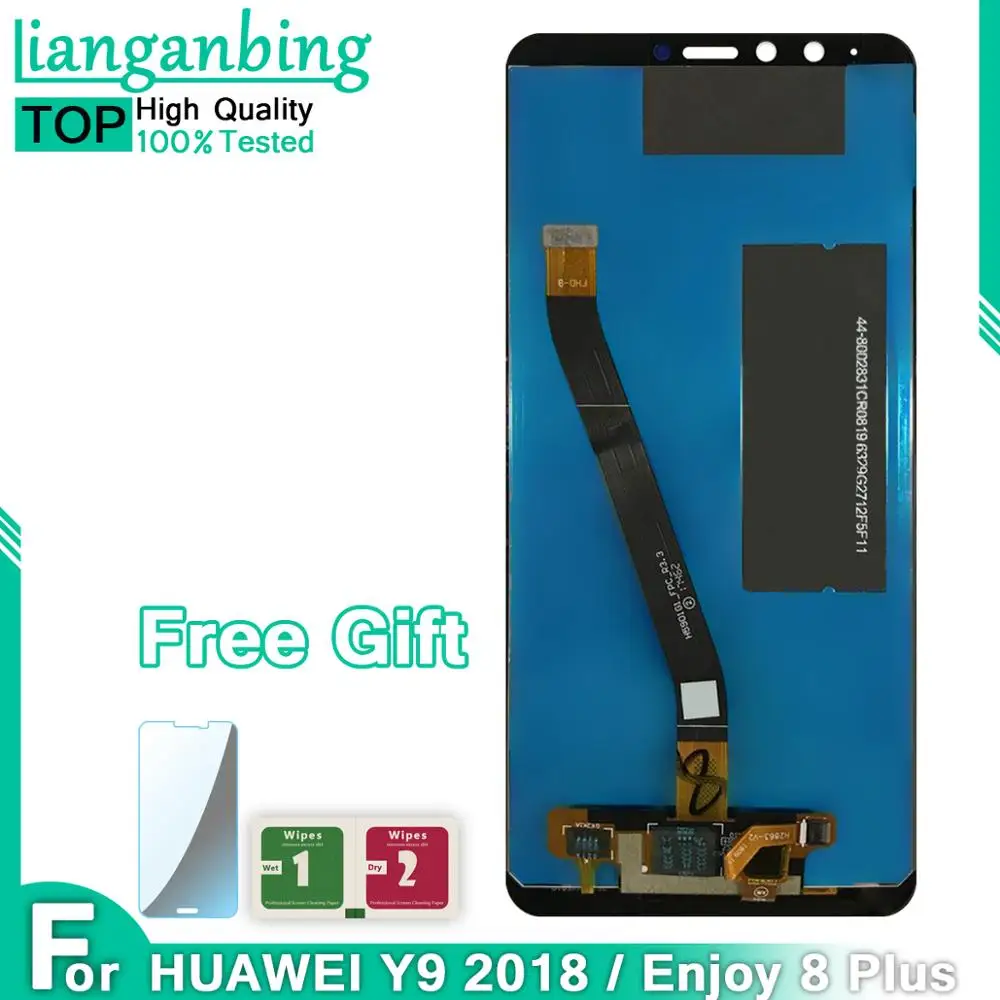 ЖК дисплей для Huawei Y9 2018 с сенсорным экраном и дигитайзером в сборе FLA L22 LX2 LX1 LX3