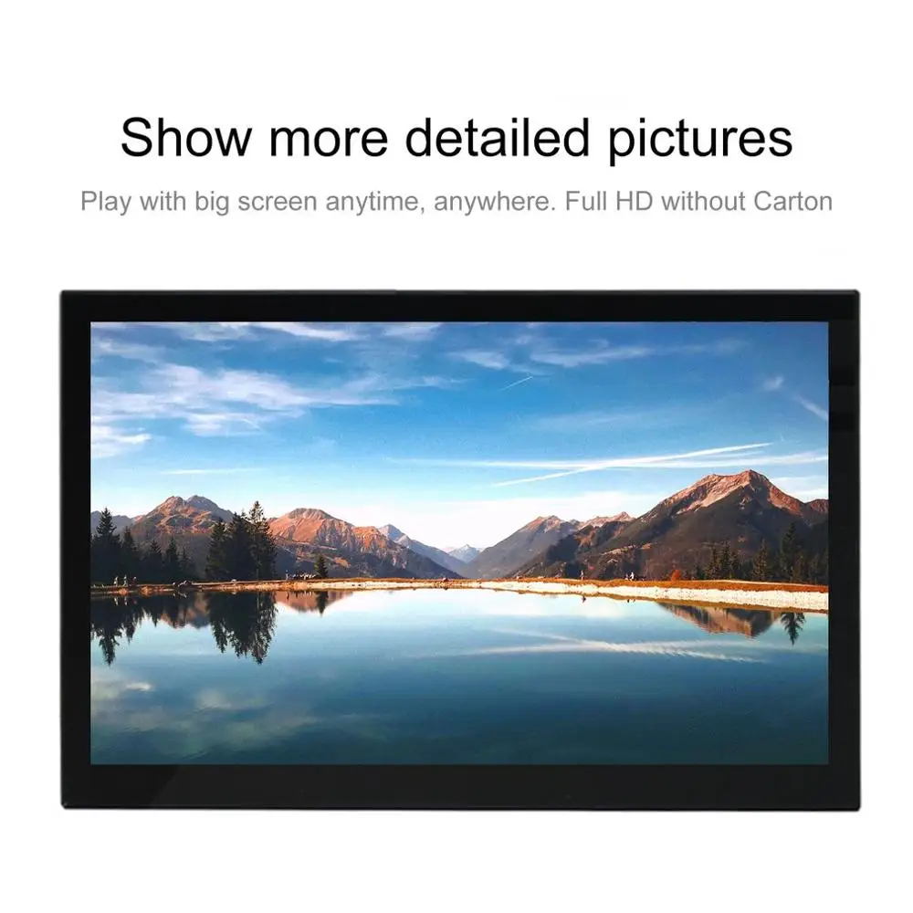 

13.3 inch Portable Monitor HDMI-Compatible 1920x1080 HD IPS Display Computer LED with Leather Case for PS4 Pro/Xbox/Phone