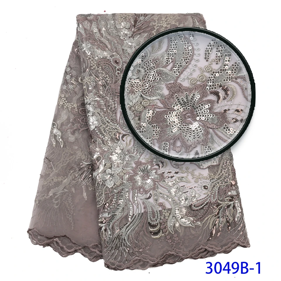 Синяя африканская кружевная ткань с цветочной вышивкой в виде короны 2019 горячая