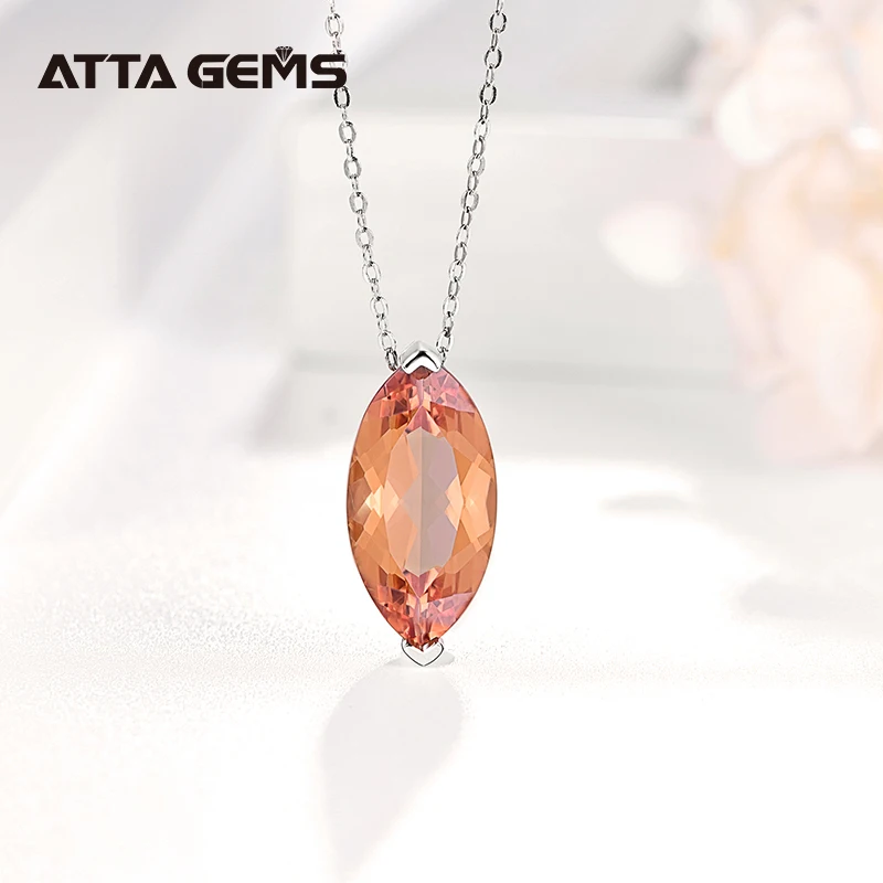 Женская серебряная подвеска с зултанитом Простой повседневный подарок из