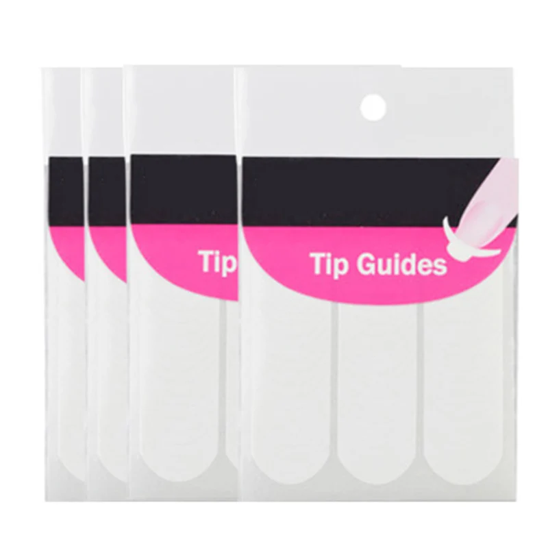 Новинка 1 упаковка наклейки для дизайна ногтей наконечники французский маникюр