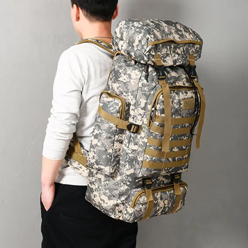 

80L Capacity Molle Men Army Military Tactical Backpack 3P Softback Outdoor Waterproof Bug Rucksack Hiking Camping Hunting Bags