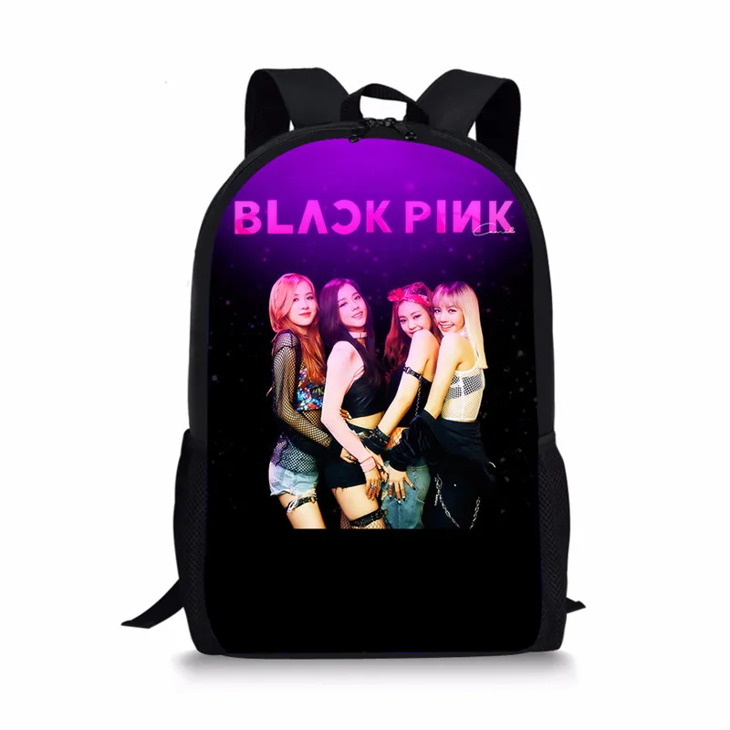As Pictures ThiKin K POP черно-розовые школьные сумки для девочек, детский рюкзак со знаменитой звездой, детские сумки для подростков, школьный рюкзак Mochila на заказ Escolar - Цвет: As Pictures