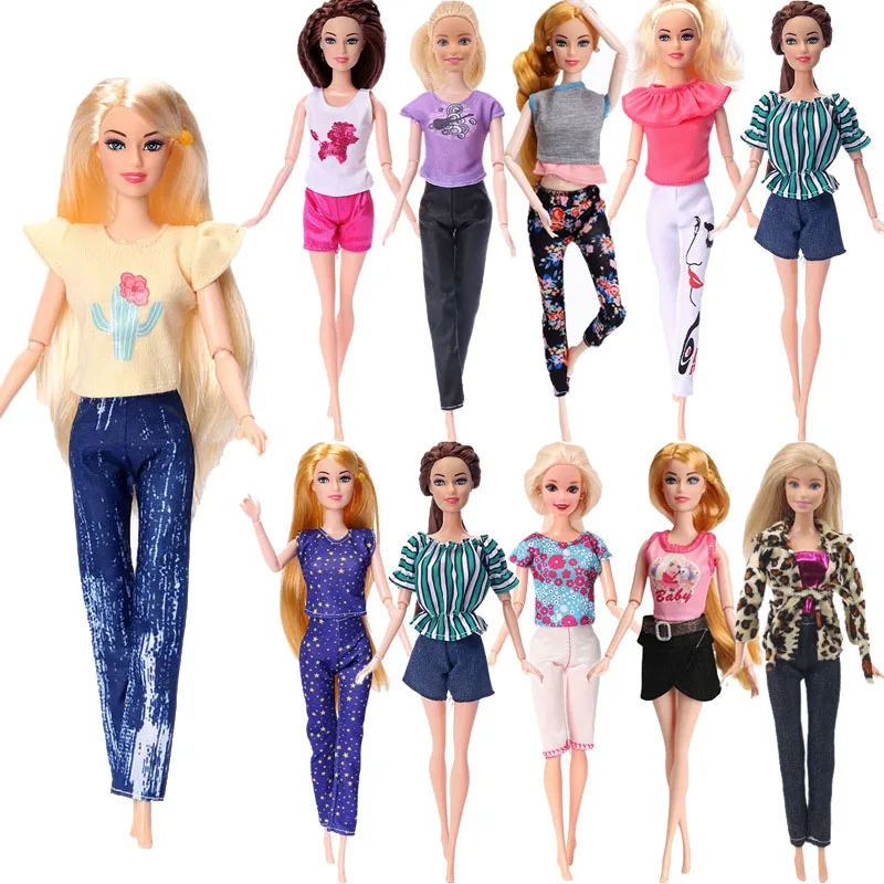 

Barbies Clothes Casual Suit Sportswear Home Service For 11 Inch Baribies Doll,Barbies Accessories For Clothes,DIY Gift For Girls
