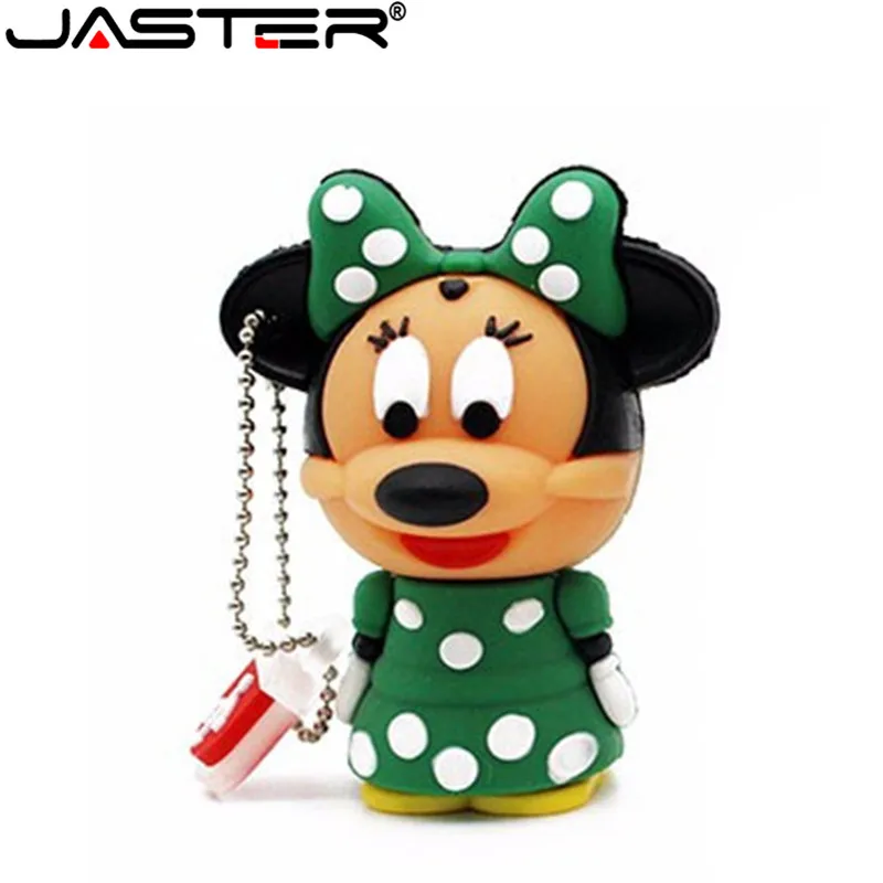 Jaster lovely мини-мышь Микки и Минни USB флеш-накопитель, Подарочный мультяшный флеш-накопитель 4 ГБ/8 ГБ/16 ГБ/32 ГБ/64 ГБ