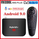 Комбинированная ТВ-приставка Mecool M8S PLUS, Android 9,0, DVB-T2, четырехъядерный Amlogic S905X2, 64 бит, 2 ГБ, 16 ГБ, 4K, 60 кадрсек, DVB, T2