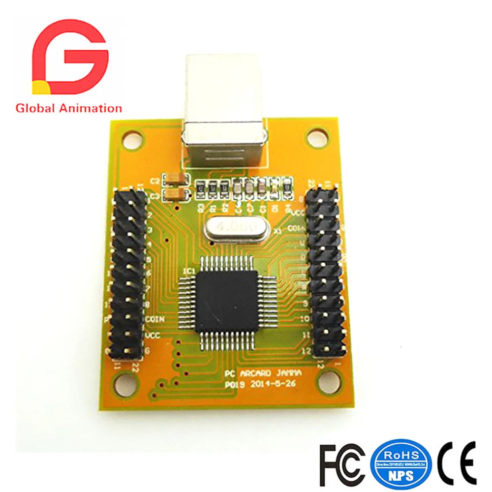 Соединитель 6 3 мм для джойстика и кнопки 2 игрока PCPS/3 в 1 аркадный контроллер USB MAME