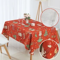 100x140cm tablecloth linen polyester new year party banquet chritmas table cloth for home decoration dinner table cover hot sale
