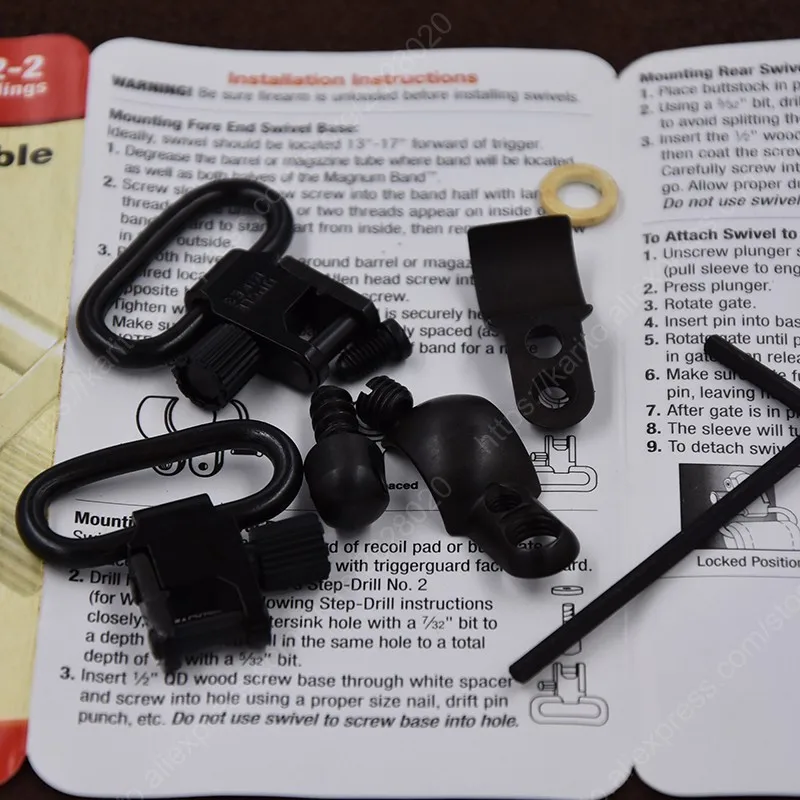 Оружейный строп QD Супер Вертлюги для магнитного диапазона раздельная стволовая