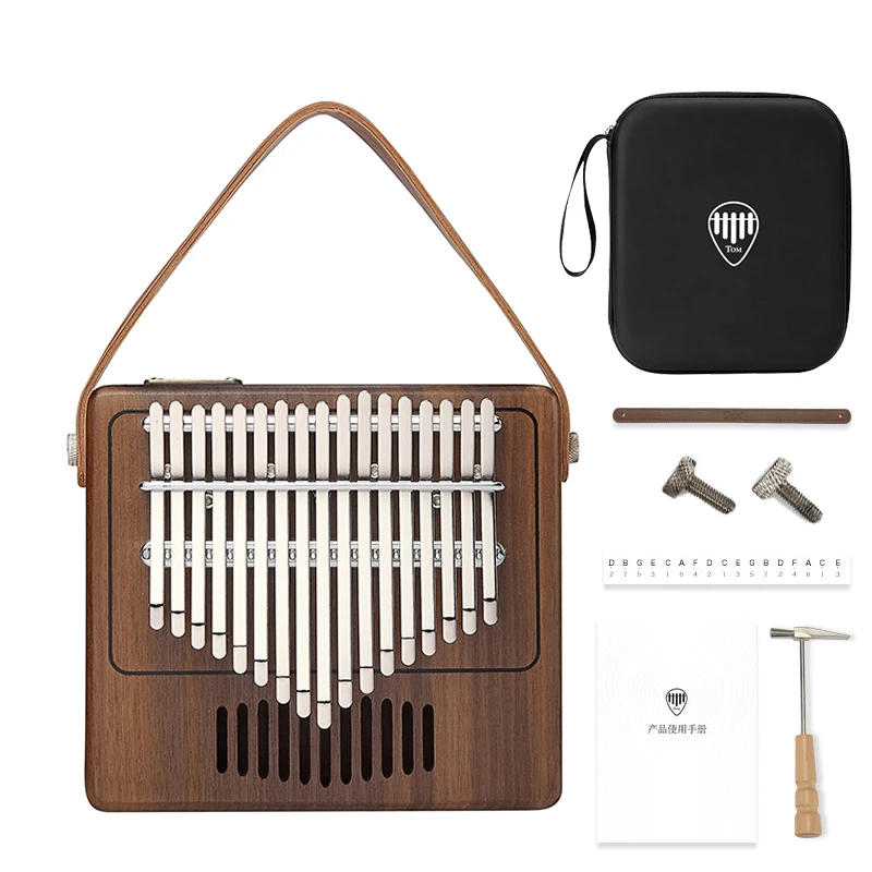 Портативное пианино 17 клавиш калимба клавиатура для большого пальца