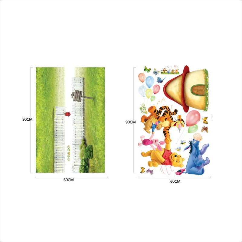 Наклейки на стену с изображением Винни Пуха для детских комнат домашний декор