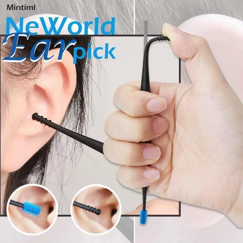 3 шт. Mintiml NeWorld Earpick 360 градусов мягкий спиральный ушной Пинцет двухсторонний