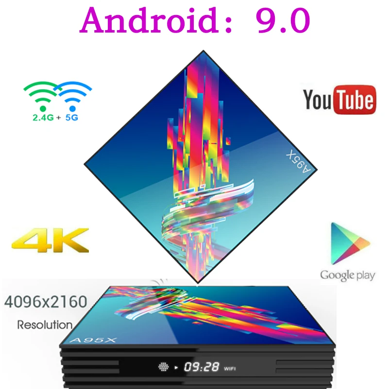 A95X R3 Смарт ТВ приставка Android 9,0 ТВ приставка 4K 3D Мини ТВ приставка 2 ГБ 4 ГБ 32 ГБ 64 Гб четырехъядерный медиаплеер PK X96 HK1 Max мини IP tv