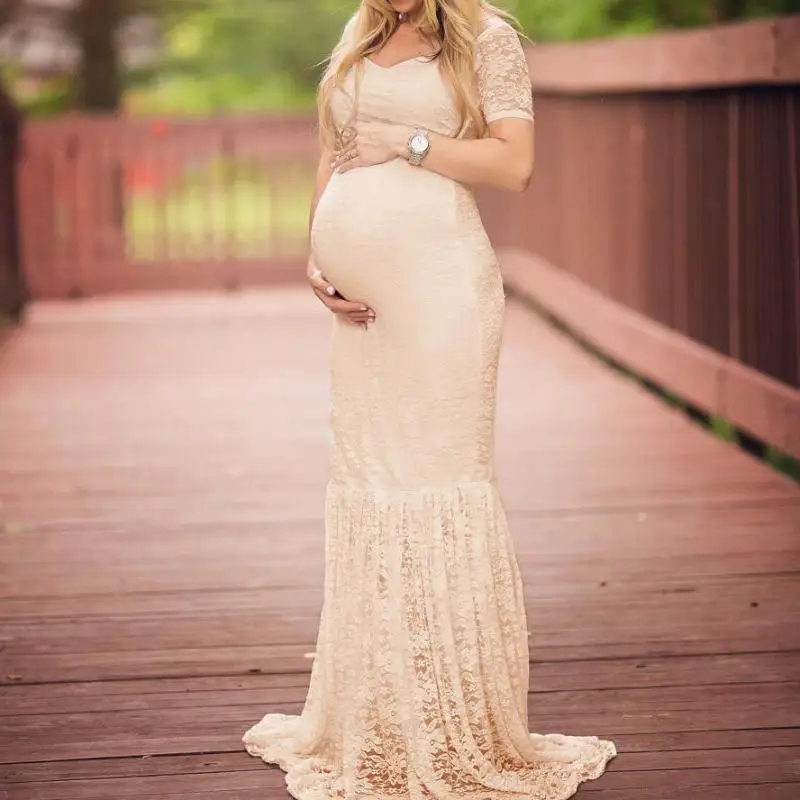 Maternity Skirt Photography Props Lace Pregnancy Clothes Dresses For Photo Shoot Clothing Women | Мать и ребенок