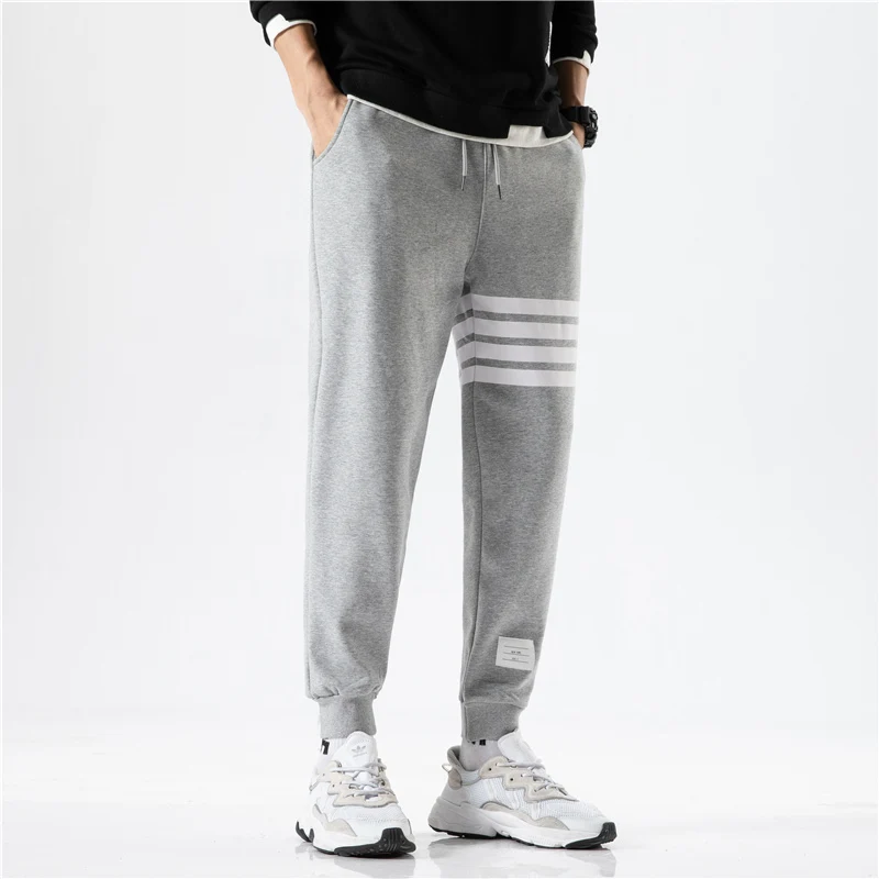 

Jogger спортивные мужские брюки Новая мода эластичный пояс свободные спортивные штаны мужские уличные теплые брюки Pantalons Pour Hommes 2021