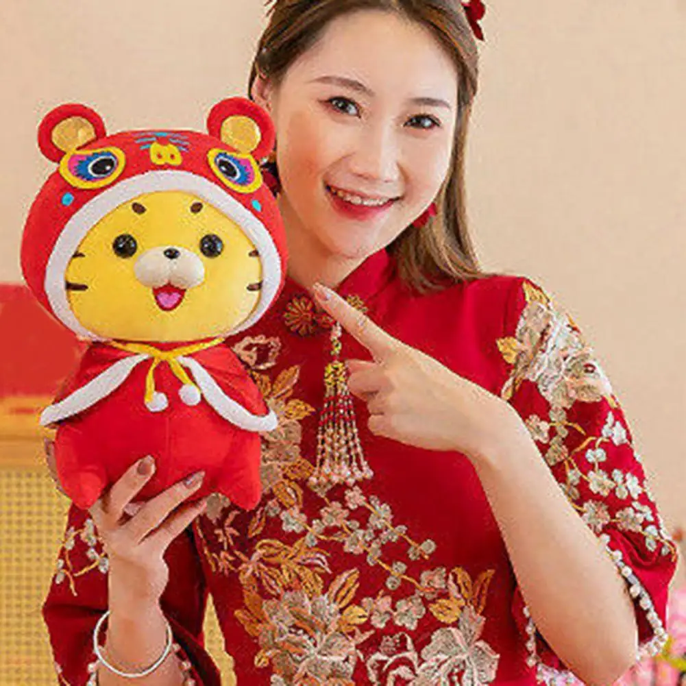 

Stuffed Toy Comfortable Stunning Multifunctional 2022 Chinese New Year Cute Tiger Stuffed Doll
