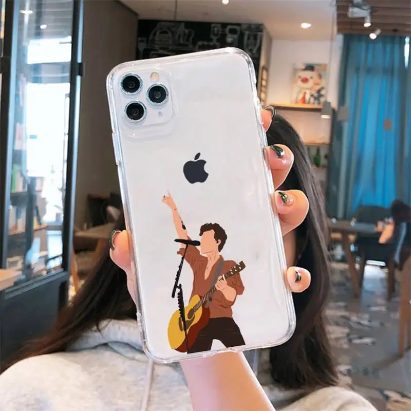 

HARRY STYLES Watermelon art funny Phone Case Transparent for iPhone 6 7 8 11 12 s mini pro X XS XR MAX Plus cover funda shell