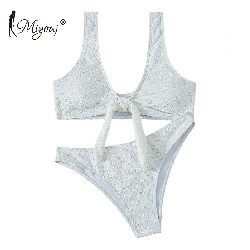 Сексуальный купальник Miyouj женский белый купальный костюм открытый комплект