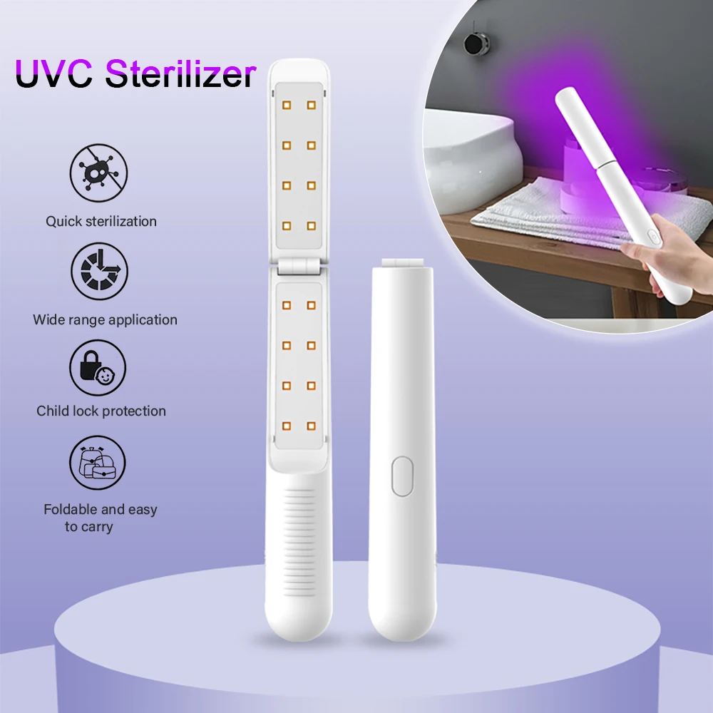 

Kitchen Sterilizer UV Lamp Antiseptic LED Ultraviolet Germicidal Bactericidal Sanitizer Wand for Xiaomi Phone Disinfection