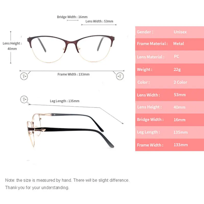 

KANDREA 2020 Women Anti Blue Ray Goggles Cat Eye Glasses Frame Metal Diamond Sexy Eyeglasses Myopia Optical Prescription Eyewear