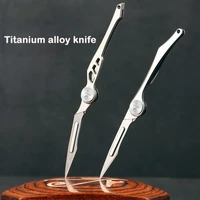 titanium alloy utility knife edc small sharp mini knife unpacking express knife can pass security