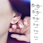 Женские серьги-гвоздики из нержавеющей стали, 3456810 мм