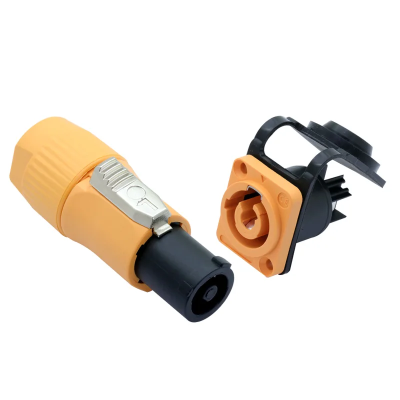 10 шт./5 комплектов водонепроницаемый 3-контактный разъем питания переменного тока