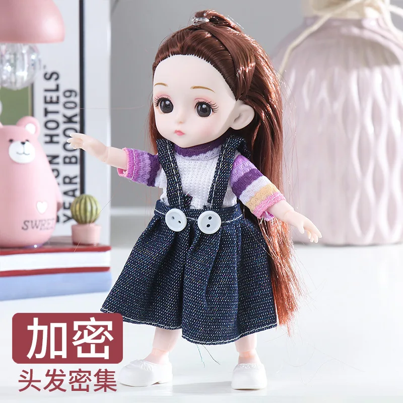 

Woman Articulated Baby Doll Mini Toys Female Action Figure