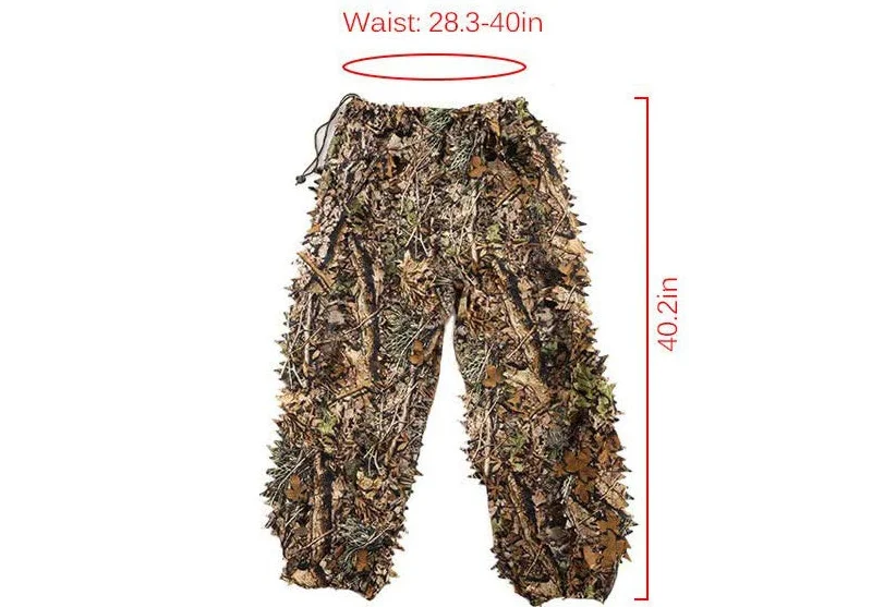 

3d ghillie Hunting Secretive Woodland Ghillie Suit Aerial Shooting Sniper Green Clothes Adults Camouflage Military Jungle bionic