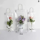 Прозрачная Цветочная коробка мини-цилиндр для букета, портативное прозрачное ведро для цветов, Подарочная коробка из ПВХ для хранения цветов, бумажная коробка для свадебной вечеринки