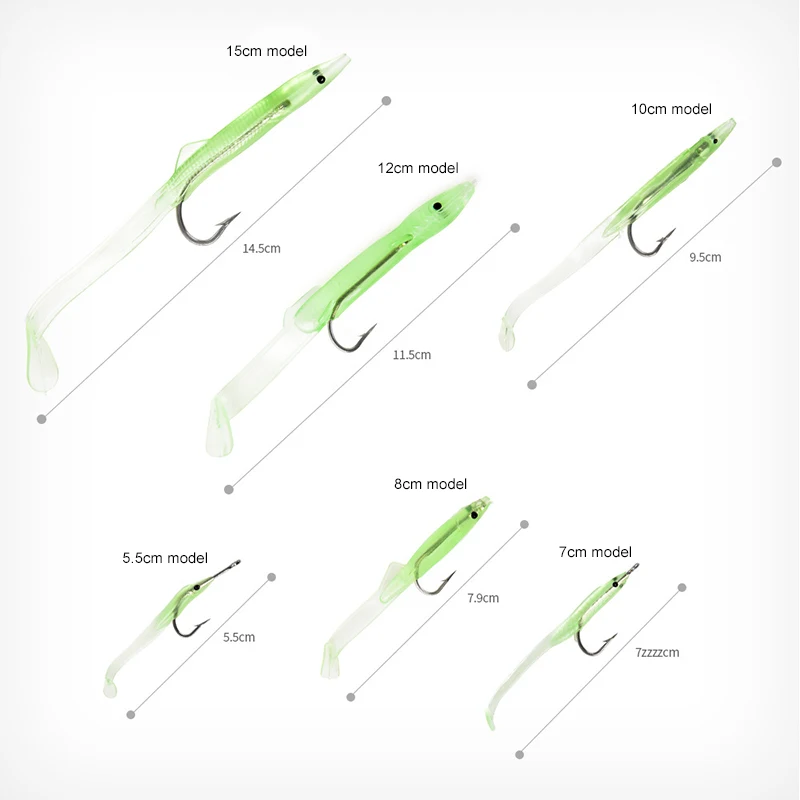 

Luminous With Hook Lu Sub Soft Fishing Lure Fluorescent Lu Sub Bait Silicone Bag Bionic Shrimp With Luminous Bag