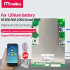 плата bms Общий порт 8S Bluetooth BMS LiFePo4 с интеллектуальным верхним дисплеем батареи компьютера, защитная плата 100 А