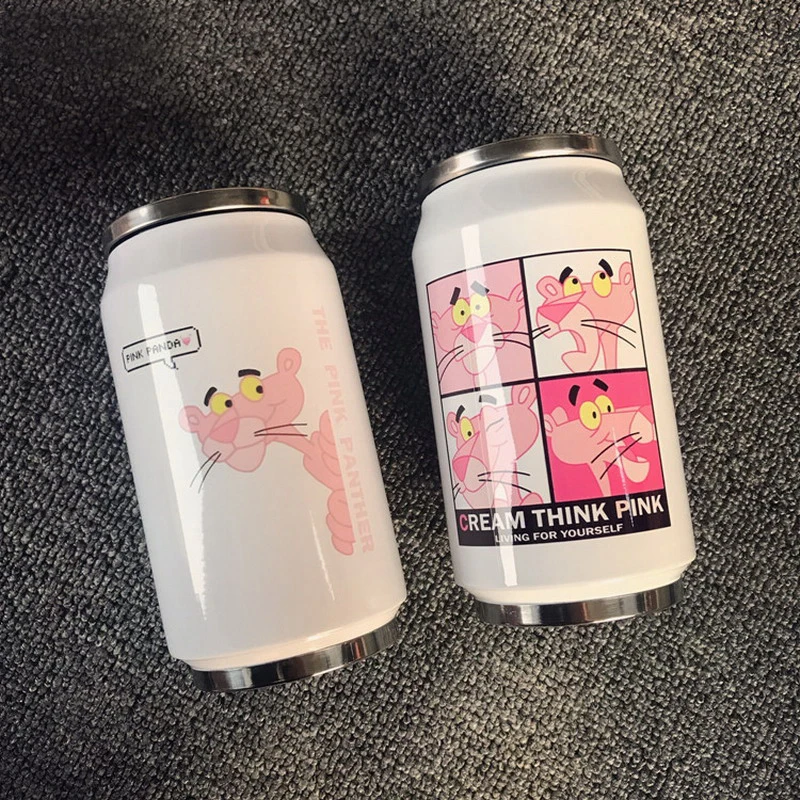 INS модные креативные банки бутылка для воды девочек портативный термос из