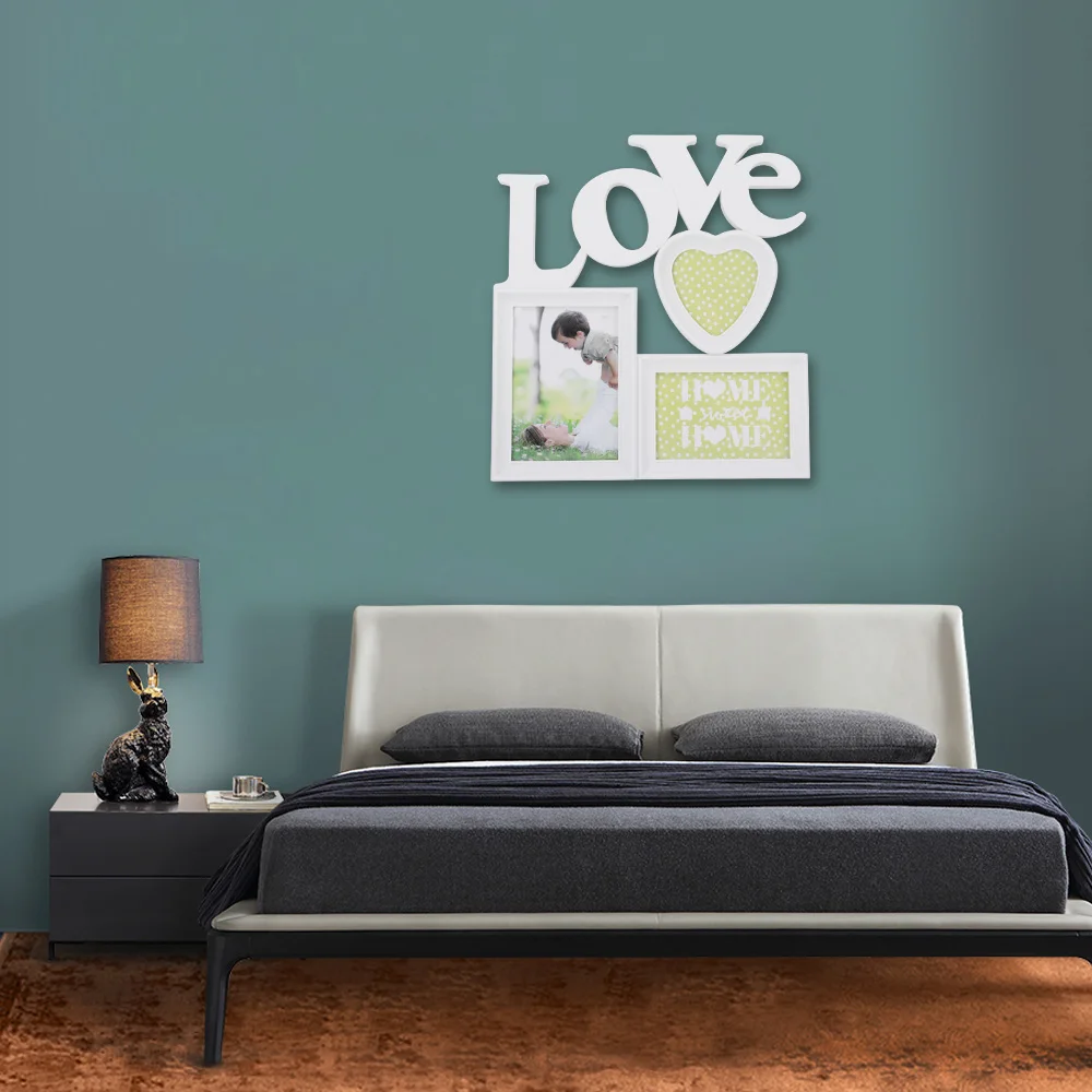 36x33 см сердце любовь фоторамки настенная фоторамка свадебное украшение подарки