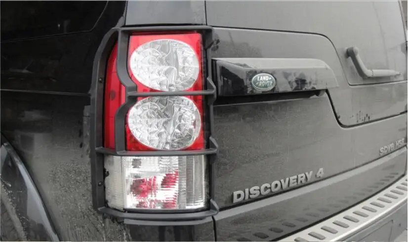 Rear ABS Хром Передняя фара автомобиля+ задний фонарь Крышка лампы отделка для Land rover Дискавери 3 2004-2009 - Цвет: Rear