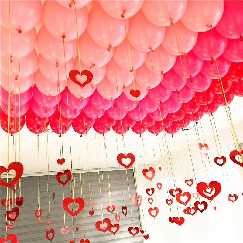Bulk Pack Multicolor Latex Balloons 100/50 Pieces – Gold, Red, Pink, Blue – Birthday, Wedding, Party Decorations, Kids Toys, Pearl Air Balloons Set image 5