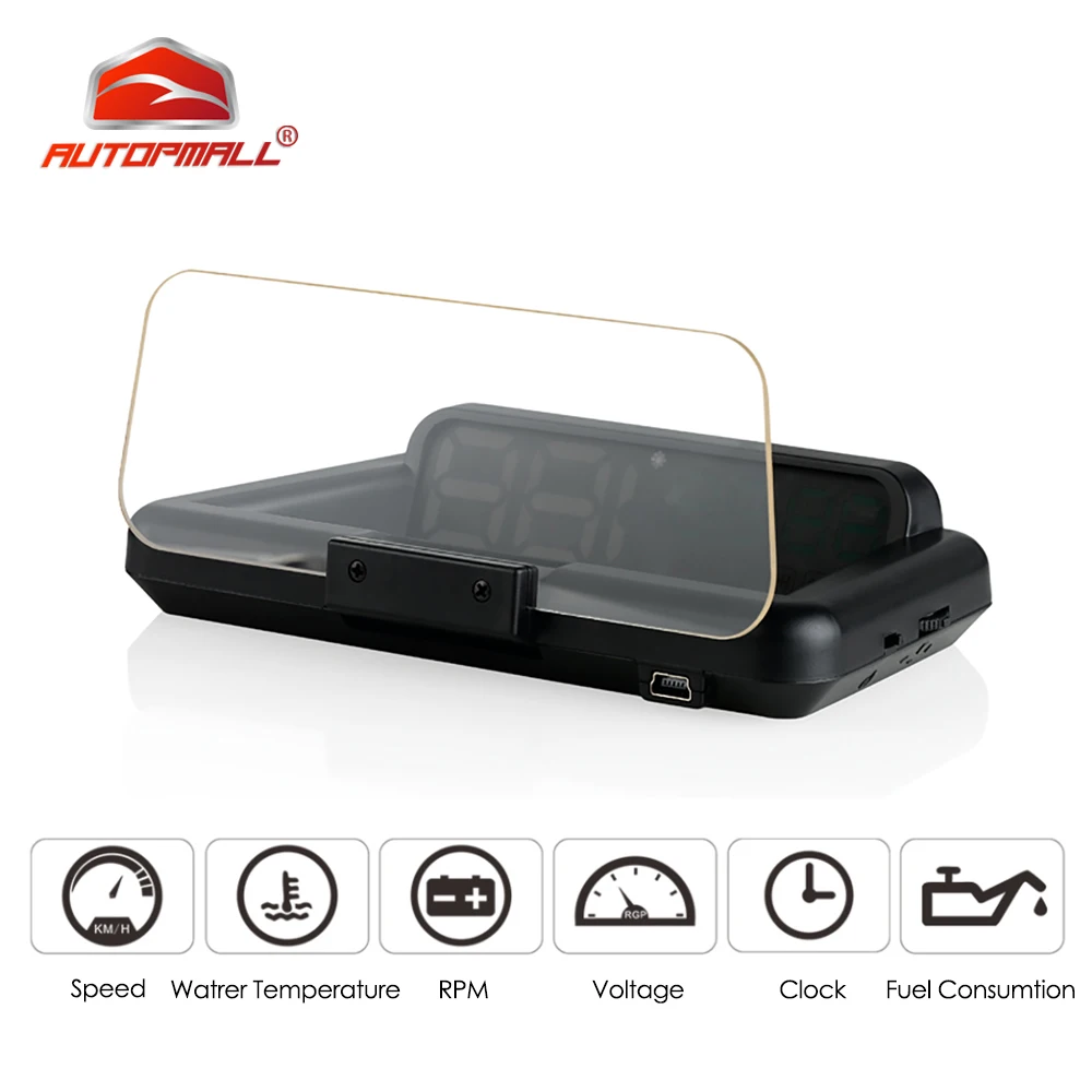 Новинка зеркало HUD с дисплеем на лобовое стекло C500 проектор скорости охранная