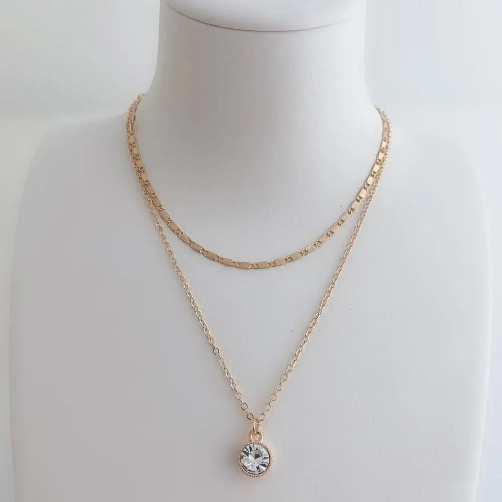 Золотое ожерелье модное ювелирное подарок на свадьбу или вечеринку Женские