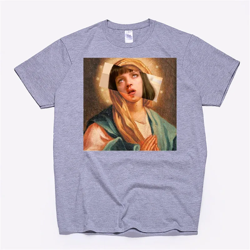 Футболка женская хлопковая унисекс одежда для скейтборда Рождества Дева Мария