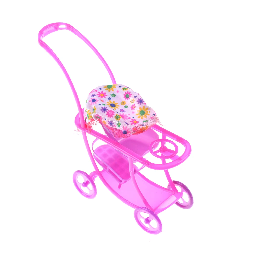 

size Doll 1 : 12 Puppet Gift Kid Play House Nursery Furniture Stroller Plastic Trolley Accessories Toys For Kelly 1PC S