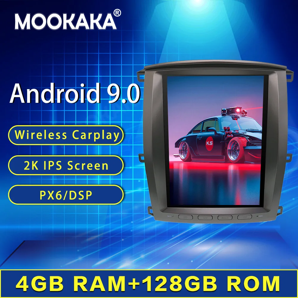 

128GB Car Multimedia Player For Lexus LX470 / TOYOTA Land Cruiser LC100 Android Tesla Style Radio Stereo Autoradio GPS Head Unit