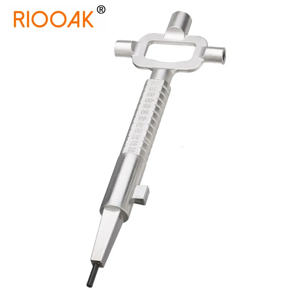 

7.5 inch Silver Locksmith Tool Multi Purpose Cylinder Gauge Cam Turner Spindle Turner