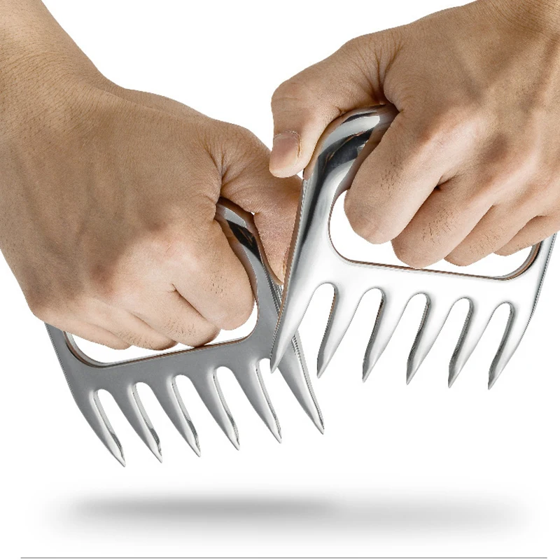 Продольная машина Турецкая вилка для резки мяса барбекю инструмент Коготь