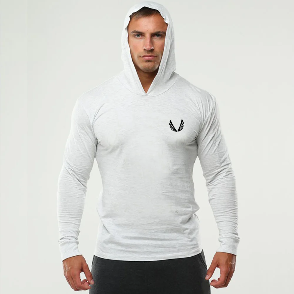 Мужская куртка для бега Спортивная Толстовка фитнеса с длинным рукавом