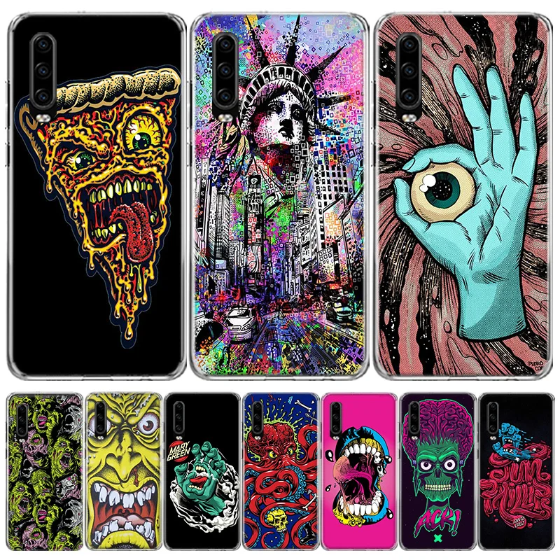 

Santa Cruz Skateboards Art Phone Case For Huawei P30 Lite P10 P20 P40 P50 Cover Mate 40 Pro 10 20 30 Capa Coque Shell