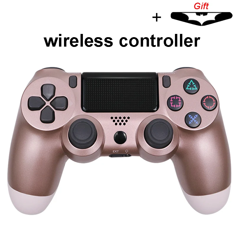 wireless Rose gold Bluetooth беспроводной/проводной джойстик для PS4 контроллер подходит для mando ps4 консоль для Playstation Dualshock 4 геймпад для PS3 - Цвет: wireless Rose gold