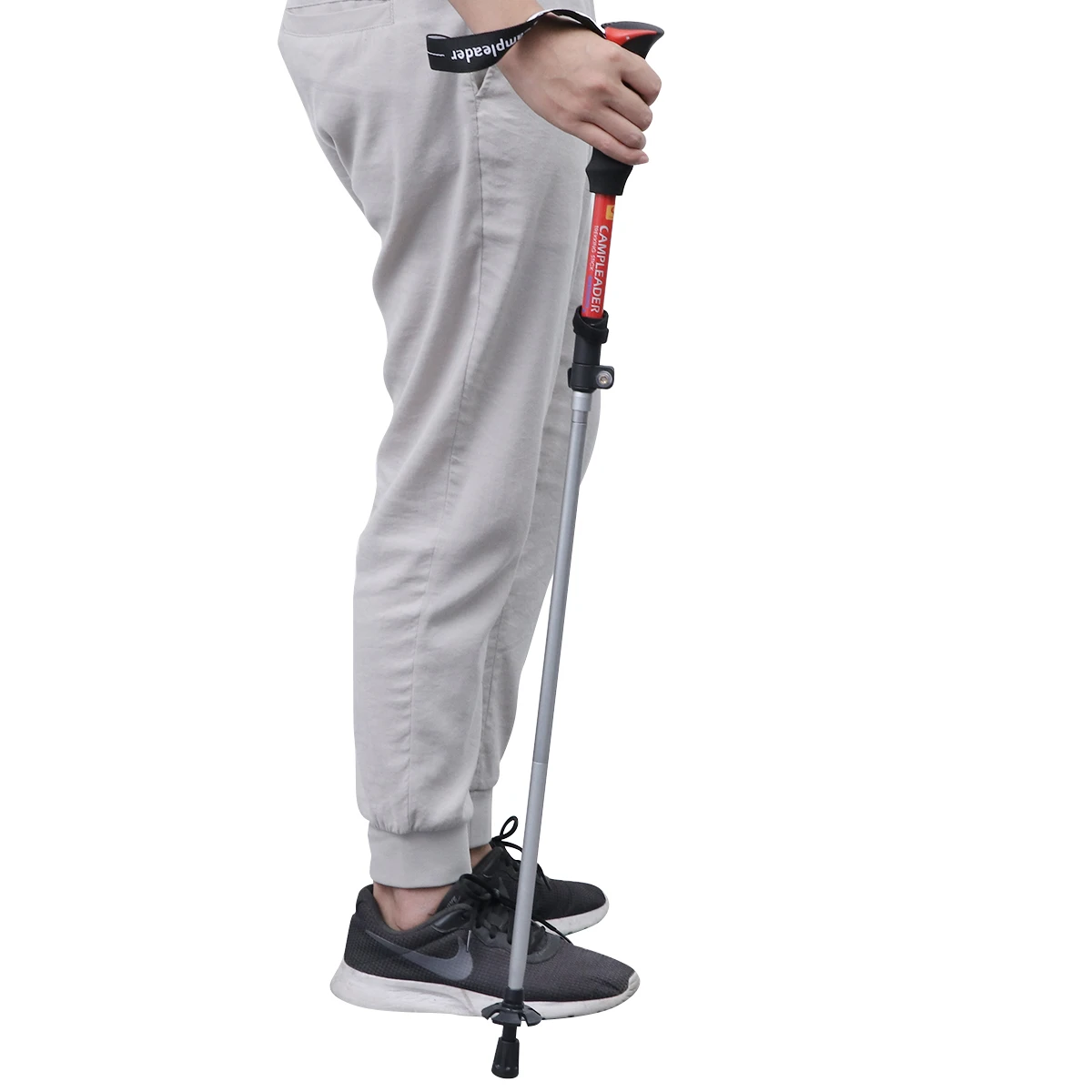 Складная телескопическая трость из алюминиевого сплава для пеших прогулок