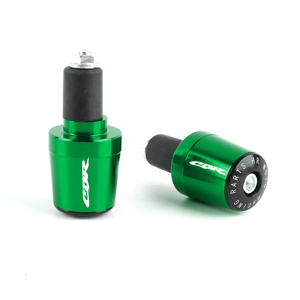Green 7/8 ''22 мм мотоциклетные ручки для Honda CBR600RR F5 CBR 600RR мото рукоятка ручки конец веса шапки вилка слайдера - Цвет: Green