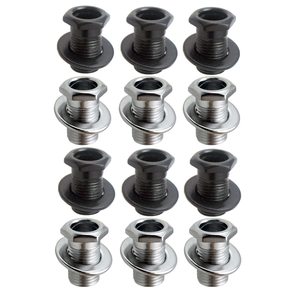 

Iron Guitar Tuner Tuning Key 12pcs Bushings with Washers for Electric/Wood Guitar Accessory
