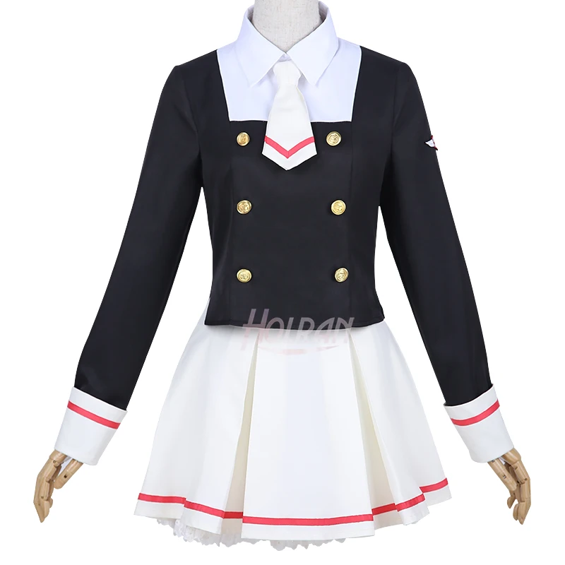 

Cosplay Costume Cardcaptor Sakura KINOMOTO SAKURA Cos shirt skirt tie Suit School Uniform JK Sailor suit
